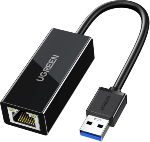 UGREEN USB 3.0 to Ethernet Adapter, RJ45 Gigabit Ethernet LAN Network Adapter 10 100 1000Mbps for Laptop, Switch, MacBook Pro, Air, Mac OS, Windows, Linux, Chrome OS, Black