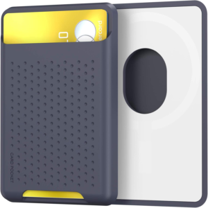 AhaStyle Card Wallet Silicone Card Holder with Mag-Safe Strong Magnets Compatible with iPhone 15/14/13/12/Pro/Max/Plus/Mini