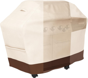 Heavy Duty Gas BBQ Cover w/Side Velcro, Waterproof & Weather Resistant