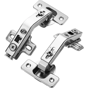 1 Pair Probrico 135 Degree Cabinet Hinges Frameless for Door Connect Door Kitchen Cabinet Corner Door Hinges Metal Cabinet Corner Hardware Cabinet Door Hinges