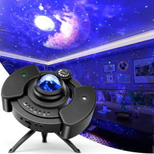 Planetarium Star Projector Light for Home Use, UFO 4 in 1 Planetarium, 14 Lighting Modes, USB Flash Compatible, Music Playback, Starry Sky Light, Bedside Lamp, Voice Control,