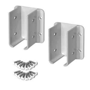 Fence Bracket 116058 white vinyl 2 pack