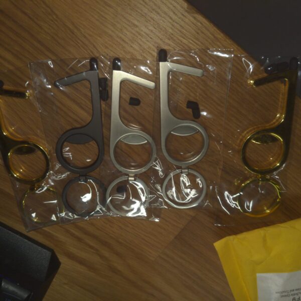 No Touch Door Opener 5pcs Heavy-Duty Reusable Stylus Keychain Tool Contactless Door Tool - Germ Key Tool