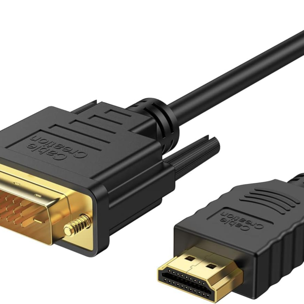 CableCreation HDMI to DVI Cable, CableCreation 6.6 Feet HDMI Male to DVI(24+1) Male Cable, Gold Plated HDTV to DVI Cable, Support 1080P,3D, 2M/Black CC0303CableCreation HDMI to DVI Cable, CableCreation 6.6 Feet HDMI Male to DVI(24+1) Male Cable, Gold Plated HDTV to DVI Cable, Support 1080P,3D, 2M/Black CC0303CableCreation HDMI to DVI Cable, CableCreation 6.6 Feet HDMI Male to DVI(24+1) Male Cable, Gold Plated HDTV to DVI Cable, Support 1080P,3D, 2M/Black CC0303