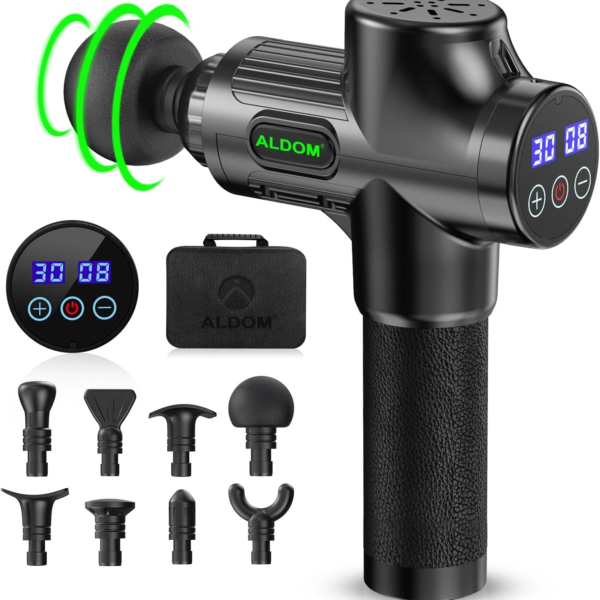 Massage Gun, 30 Speed Levels Powerful Massage Gun, Portable Powerful Massage Gun for Daily Use, Sports Lovers, Super Quiet High Speed Motor Massage Gun with LCD Screen