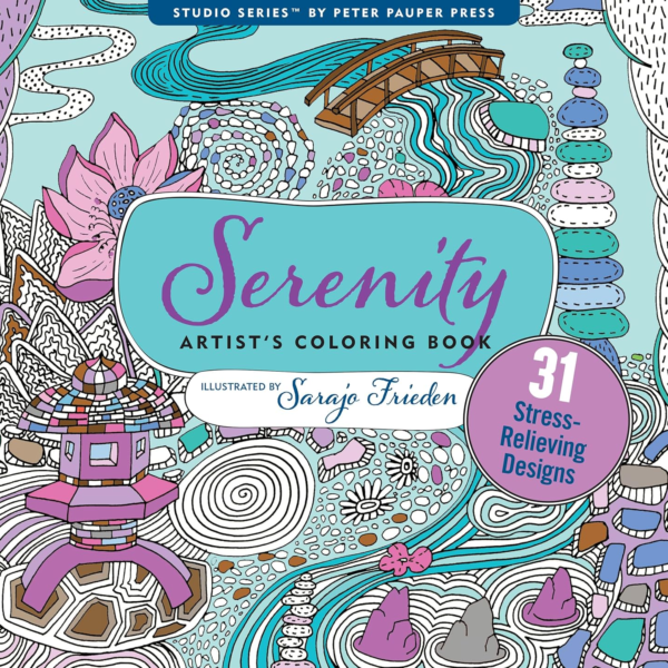 Serenity Adult Coloring Book (31 stress-relieving designs)