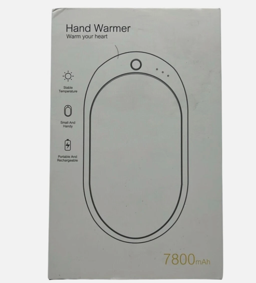 ZLS-A8 White Pink 7800mAh Portable Rechargeable Hand Warmer