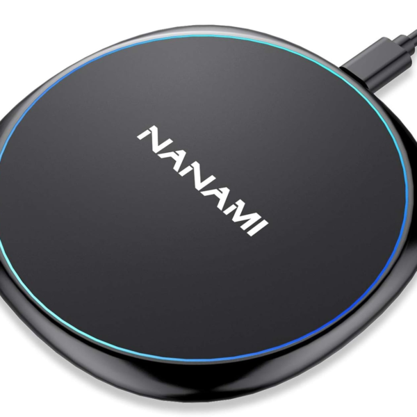Fast Wireless Charger, NANAMI 15W Max Qi Charging Pad for iPhone 17/16/15 Pro Max/14/13/12 Mini/11/XR/XS/X/8, Fast Charge for Samsung Galaxy S25/S24/S23/S22 Ultra/S21/S20 fe/S10,Pixel 6,AirPods Pro/3