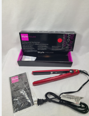 Style House Professional Styling Iron (Red) Hair Straightener NEW