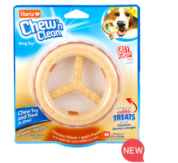 Hartz® Chew 'n Clean® Ring™ Dog Toy