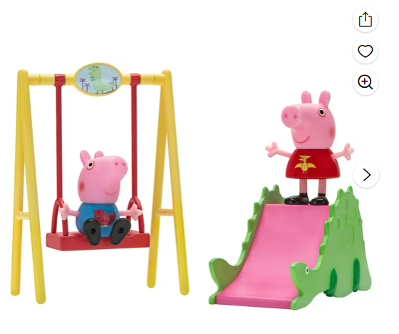 Peppa Pig Dinosaur Park Doll Playsets for 3 Years and Up Kid's