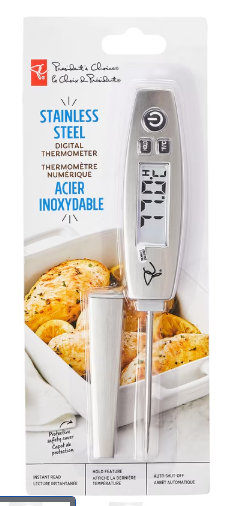 Instant Read Digital Pen Thermometer - Digital Stainless-Steel Thermometer