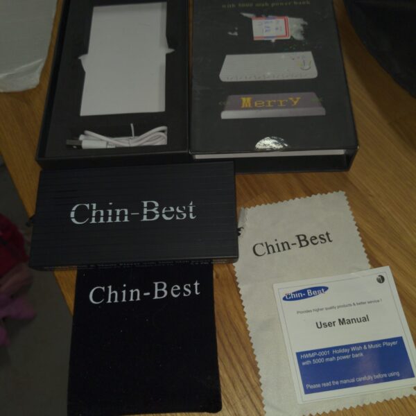 Chin-Best Holiday Wish & Music Player with 5000 mah Power Bank