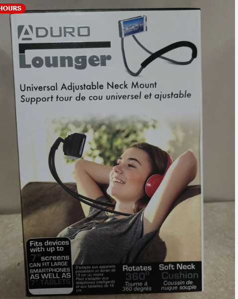 Aduro Lounger Universal Multi-Purpose/ Neck Phone Mount Grey