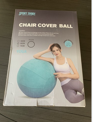 SportShiny Pro Balance Ball Chair – Exercise Stability Yoga Ball with Cozy Cover