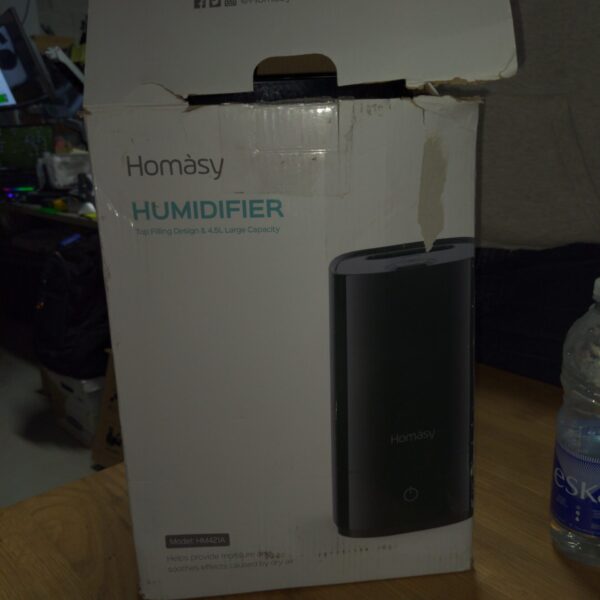 Homasy 4.5L Ultrasonic Cool Mist Humidifier (Black)