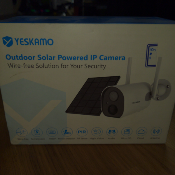yeskamo outdoor solar powered ip camera