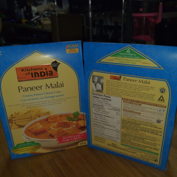 2 Packs of paneer malai creamy cheese curry