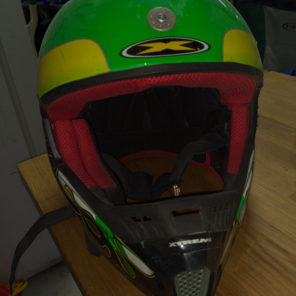 xtreme motorcycle green helmet