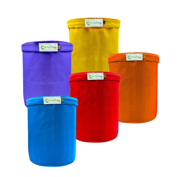 Bubble Bags 5 Gallon 5 Bag Ice Bubble Hash Bag Essence Extractor Kit and Premium Pressing Screen & Storage Pouch (5Gallon- 5 Bag)