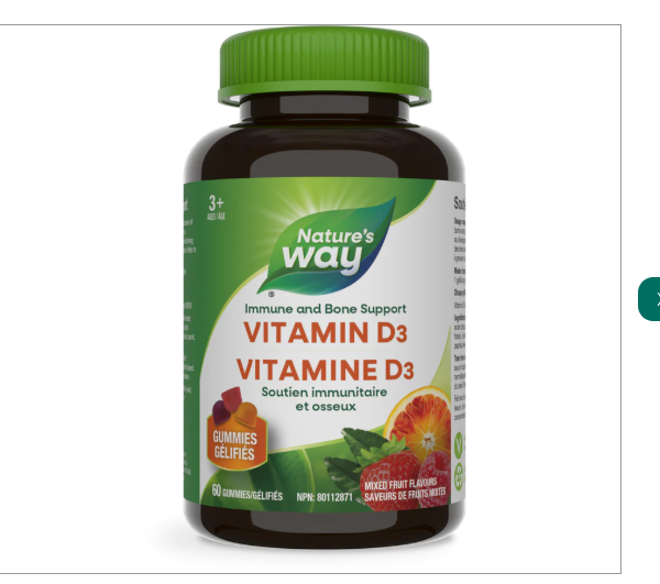 [New & Sealed] Vitamin D Immune & Bone Support – 60 Gummies