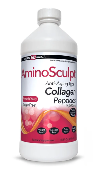 Health Direct AminoSculpt Collagen Peptides Sugar-Free Smooth Mango 473ml