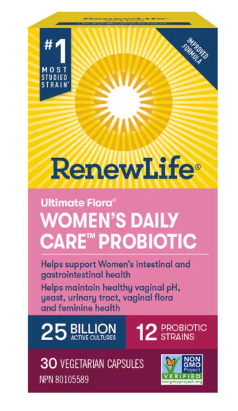 Ultimate Flora Women's Daily Care Probiotic, 25 Billion Active Cultures