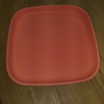 🍊 Brand New: Kids Square Orange Plate