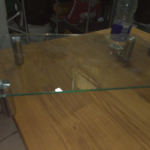 Pristine Clear Glass Decor Stand