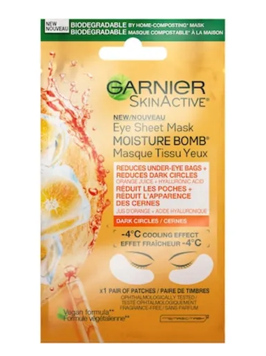 Garnier SkinActive Moisture Bomb Brightening Eye Sheet Mask