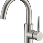 CREA Bar Sink Faucet, Prep Sink Faucet, Small Kitchen Sink Faucet Bathroom Faucet Pre Wet Mini Restroom Bath Utility Marine Outdoor Faucet, Brushed Nickel