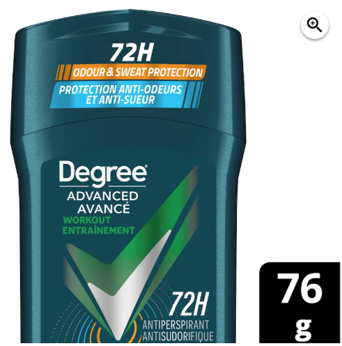 Advanced Antiperspirant Deodorant Stick for 72H Sweat & Odour Protection Workout Endure Men's Deodorant with MotionSense® Technology