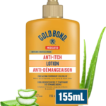 Gold Bond Medicated Anti Itch Lotion, 155ml Bottle, Hand and Body Lotion With Aloe, Vitamin E and B5 that Moisturizes, Provides Itch Relief Associated With Minor Burns, Cuts and Scrapes