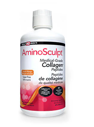 Health Direct Amino Sculpt Medical-Grade Collagen - Smooth Mango (Sugar Free) - 443ml (30 Servings)