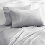 100% Cotton Percale Pillowcases, 2 Pack Pillow Cases, Soft & Breathable Pillow Covers, Light Weight Fabric, Smooth Airy Weave, for Her or Him (Grey Queen/Standard 20"x30", 2)