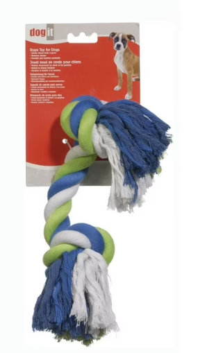 Dogit Knotted Rope Multi-Coloured Rope Bone Dog Toy Small