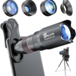 Selvim 7 in 1 Phone Camera Lens Kit, 22X Telephoto + 235 Fisheye + 25X Macro + 0.62X Wide Angle Lens, Compatible with iPhone 12/11/10/8/7/6/6s Plus/XS/XR/Samsung/Android
