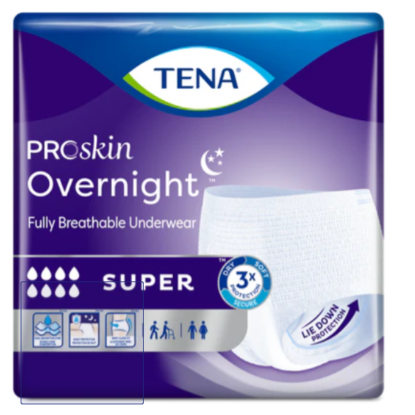 TENA Overnight Super Protective Underwear (14-Pack)