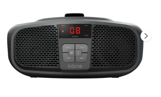 Borne Bluetooth CD Boombox with AM/FM Radio