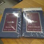 NEW (2 Packs) 100% Cotton Sateen King Pillowcases – 4 Dark Blue Total!
