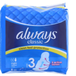 Always Classic 8 Nighttime Pads - Size 3 (Open Box - Includes 10 Pads!)