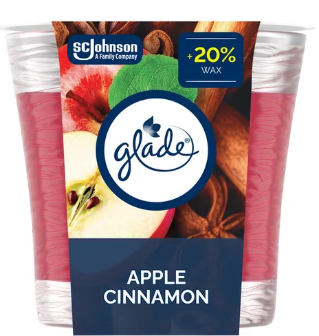🍎 Glade Jar Scented Candle Air Freshener – Apple Cinnamon