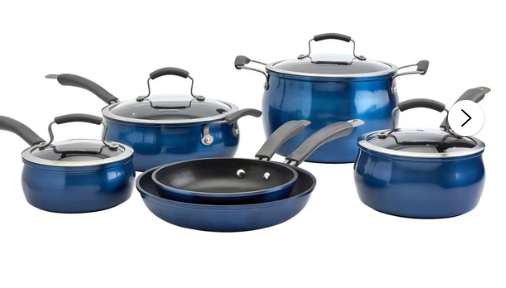 NEW Epicurious 10-Piece Aluminum Cookware Set