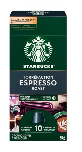 Starbucks Espresso Roast Coffee Pods for Nespresso Original Line
