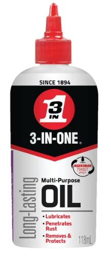 Brand New 3-IN-ONE Multi-Purpose Lubricating Drip Oil (88.7 ml)