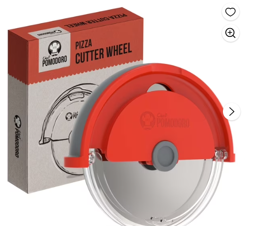 Brand New Chef Pomodoro 4-Inch Pizza Cutter Wheel (Orange)